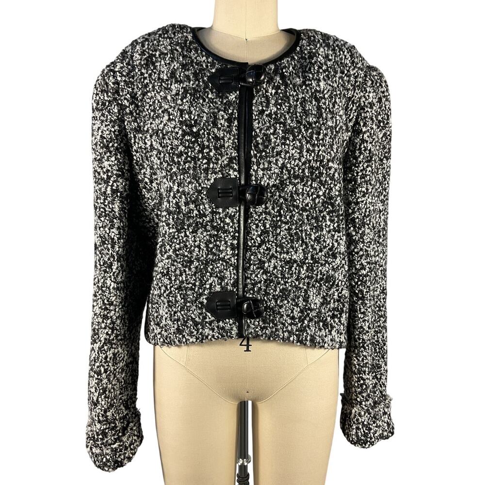 Isabel Marant Textured Black Gradilia Jacket Size 44 EU / US 12 - Picture 2 of 6